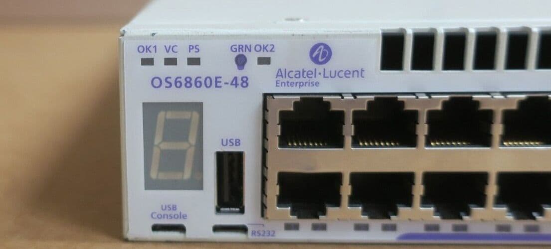 Alchatel R219 Alcatel-Lucent OmniSwitch OS6860E-48 48x 1GbE 4x 1/10G SFP 2x VFL Port ...