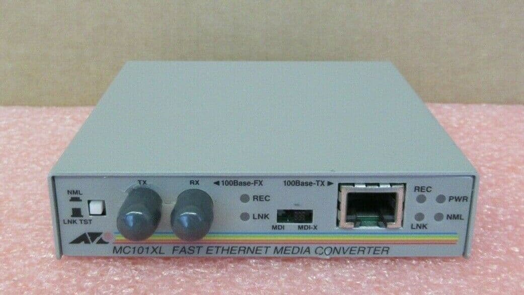 Allied Telesyn AT-MC101XL 100base Tx To 100base Fx Fast Ethernet Media ...