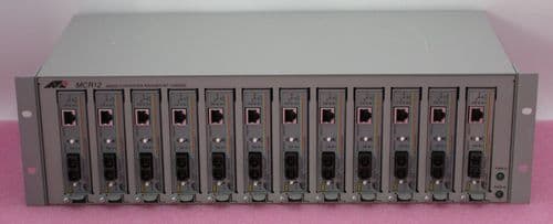 Allied Telesyn AT-MCR12 12 x AT-MC102XL 100TX to 100FX 100Mb 2km Media Converter