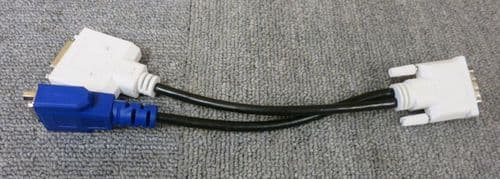 Alogic DVI-I-DVIVGA-MFF DVI-I (M) to DVI-D (F) and VGA (F) Video Splitter Cable