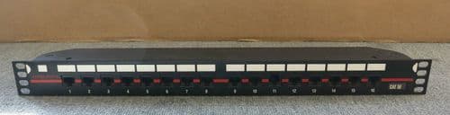 Alpha-Patch 16 Port Cat52 Ethernet RJ45 Rack Mountable Patch Panel 19"