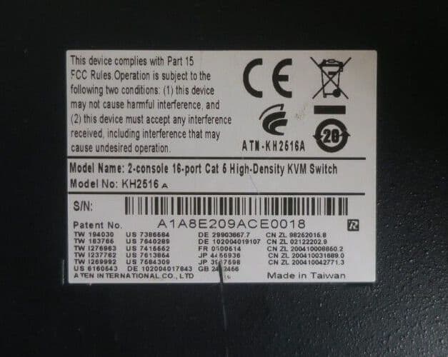 Altusen Aten Enterprise 2Console 16Port CAT5 High Density KVM Switch
