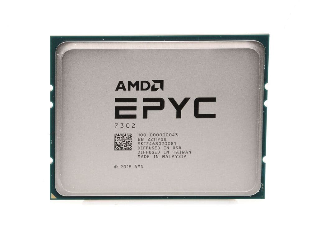 AMD EPYC 7302 16C 3GHz 128MB Cache Server Processor CPU 100-000000043 ...
