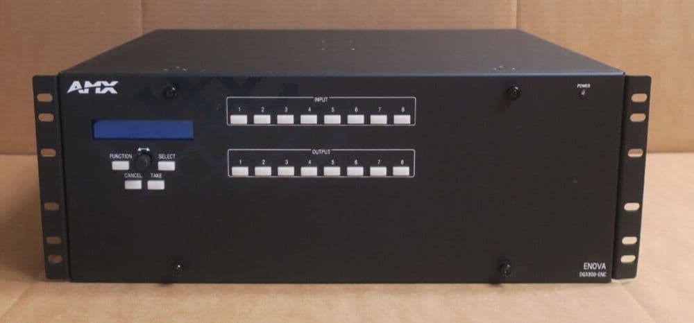 AMX ENOVA DGX 800 Digital Media Switcher Enclosure FG1060-08 With Modules
