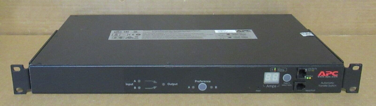APC AP7723 Rack ATS Automatic Transfer Switch 2x C20 IN 8x C13 1x C19 ...