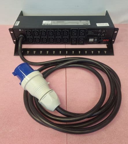 APC AP7822B 16-Way 2U Horizontal/Vertical Rackmount Metered PDU C13 & C19 Outlet