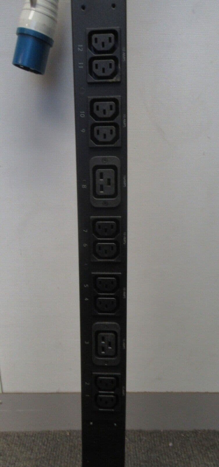 APC AP7851 20x C13 4x C19 0U Rack Metered PDU Power Distribution Unit ...