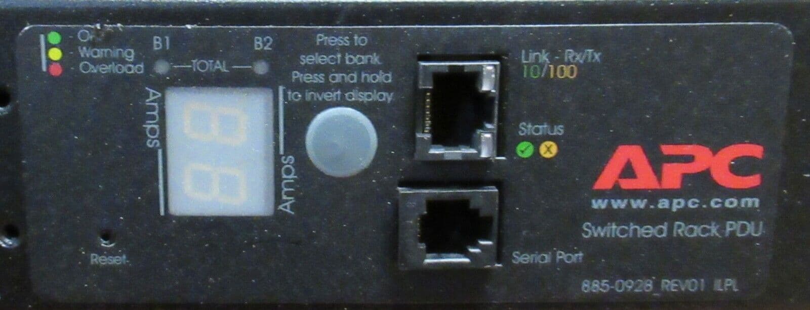 APC AP7853 20xC13 4xC19 ZeroU Metered Rack PDU Power Distribution Unit 32A