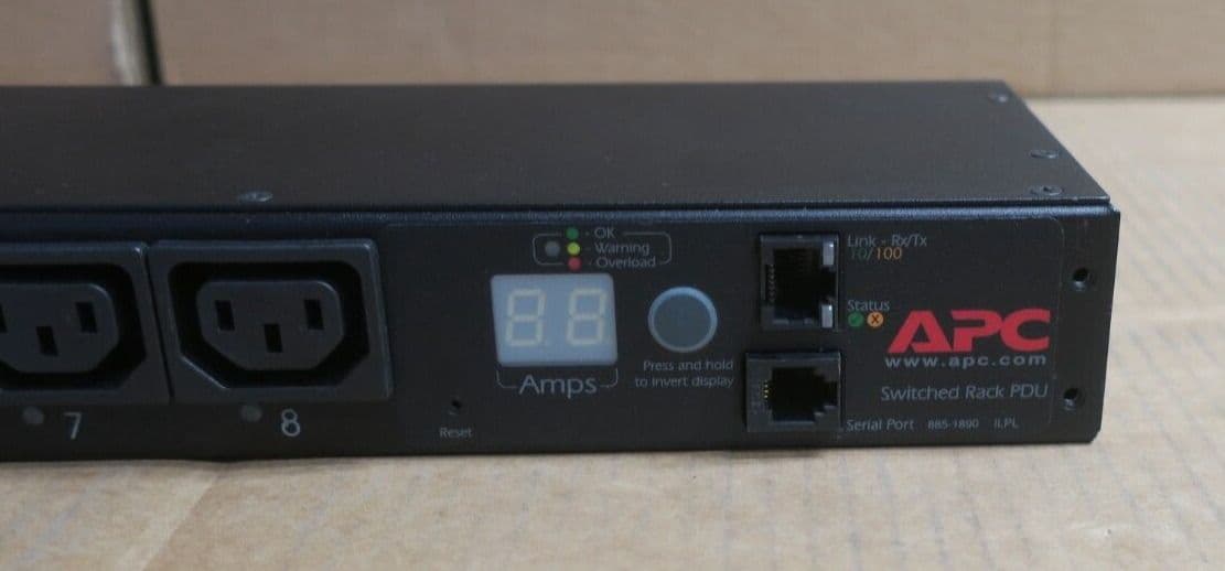 APC AP7921 1U Switched Rack Power Distribution Unit PDU 16A 208/230V ...