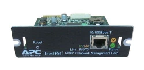 APC AP9617 UPS Smart Slot Network Management Card Link RX/TX 1-/100 Base-T