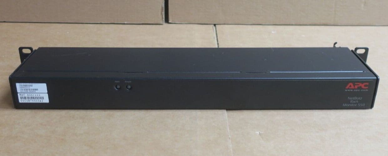 APC NetBotz 550 NBRK0550 1U Environment Monitoring Device Rack Monitor