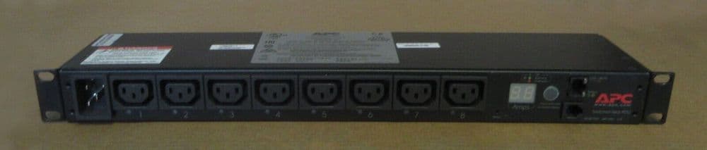 APC NetShelter AP7921B Switched Rack PDU 1PH 1U 8x C13 Output 16A 208V-230V