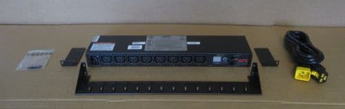 APC NetShelter AP7921B Switched Rackmount PDU 1PH 1U 8x C13 Output 16A 208V-230V
