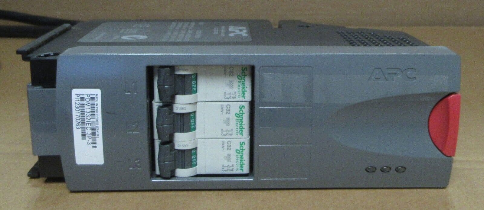 APC PDM1332IEC-3P-3 Power Distribution Module 3x1Pole 3Wire 32A 6 6M 7 ...