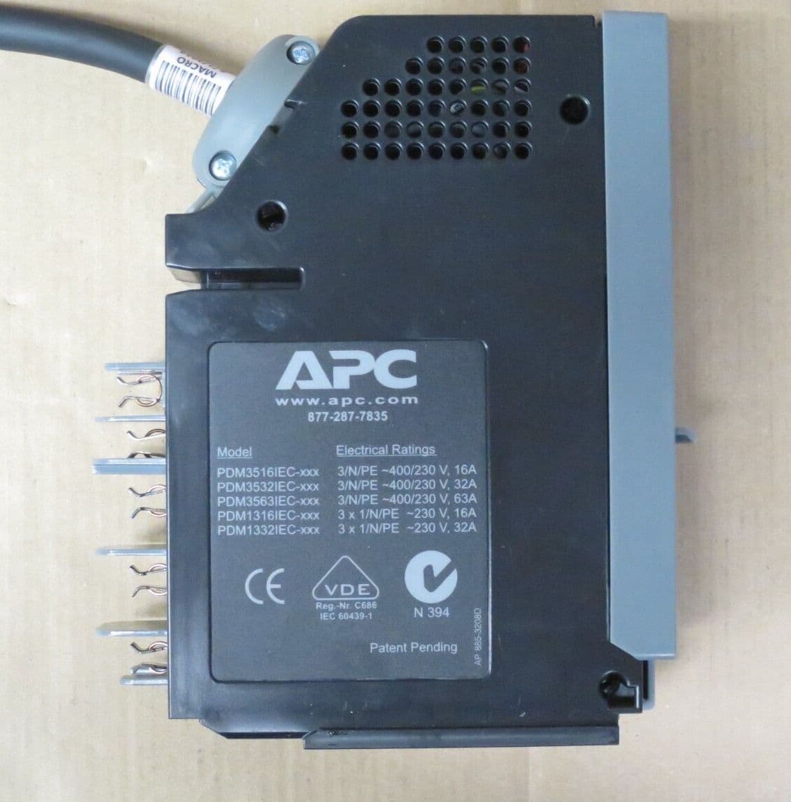 APC PDM3516IEC-260 Power Distribution Module 3 Phase 400v 3 Pole 5 Wire ...