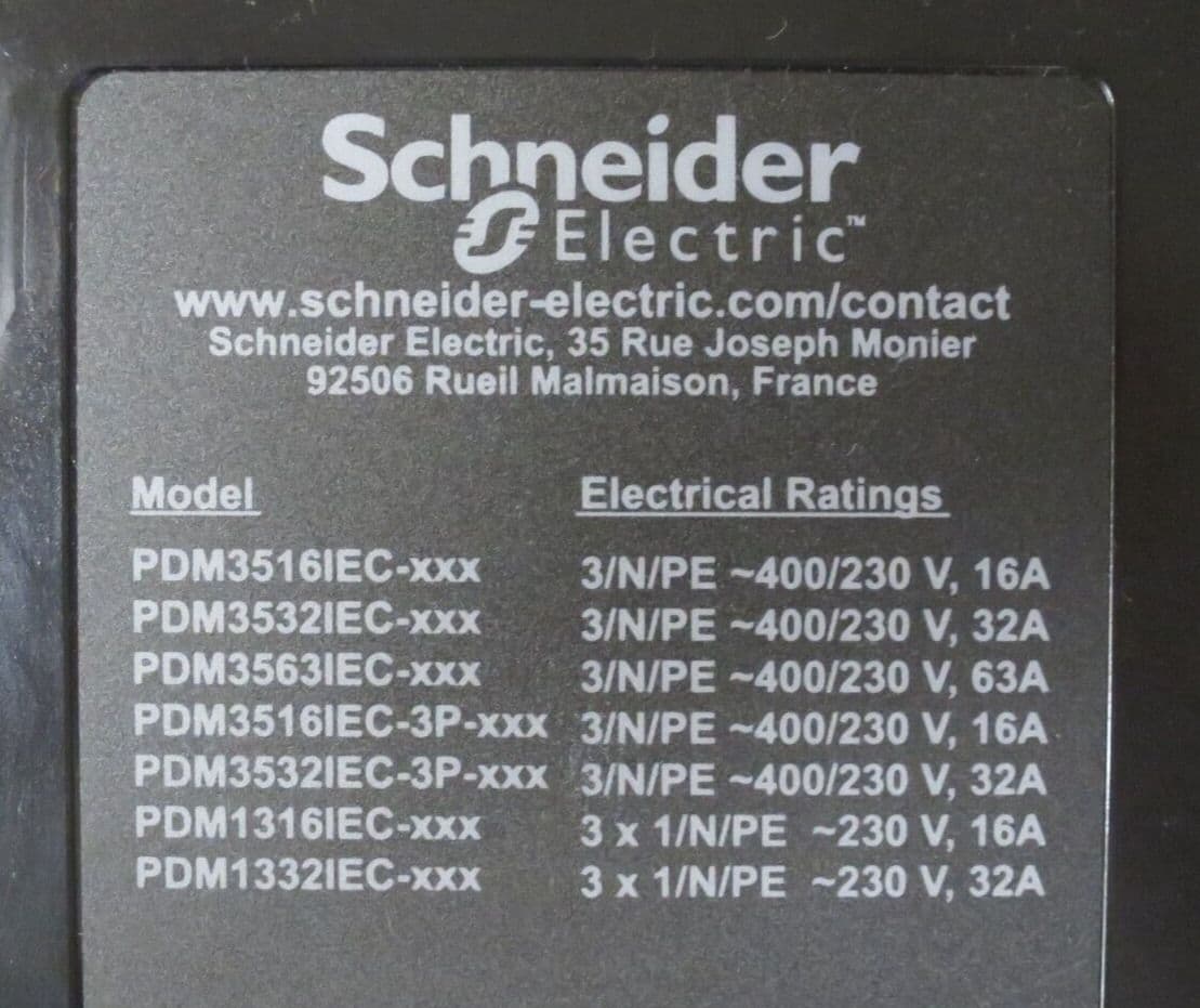APC PDM3532IEC-980 Power Distribution Module 3 Phase 400v 3 Pole 5 Wire ...