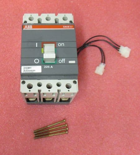 APC Powerwall ABB SACE S3 S3N 0M-2877  3 Pole 225A 500V Circuit Breaker