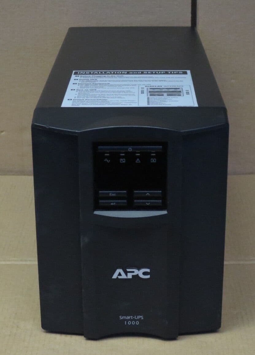 APC Smart-UPS SMT1000I 1000VA 600W Tower UPS 230V C13 New Battery Cells ...