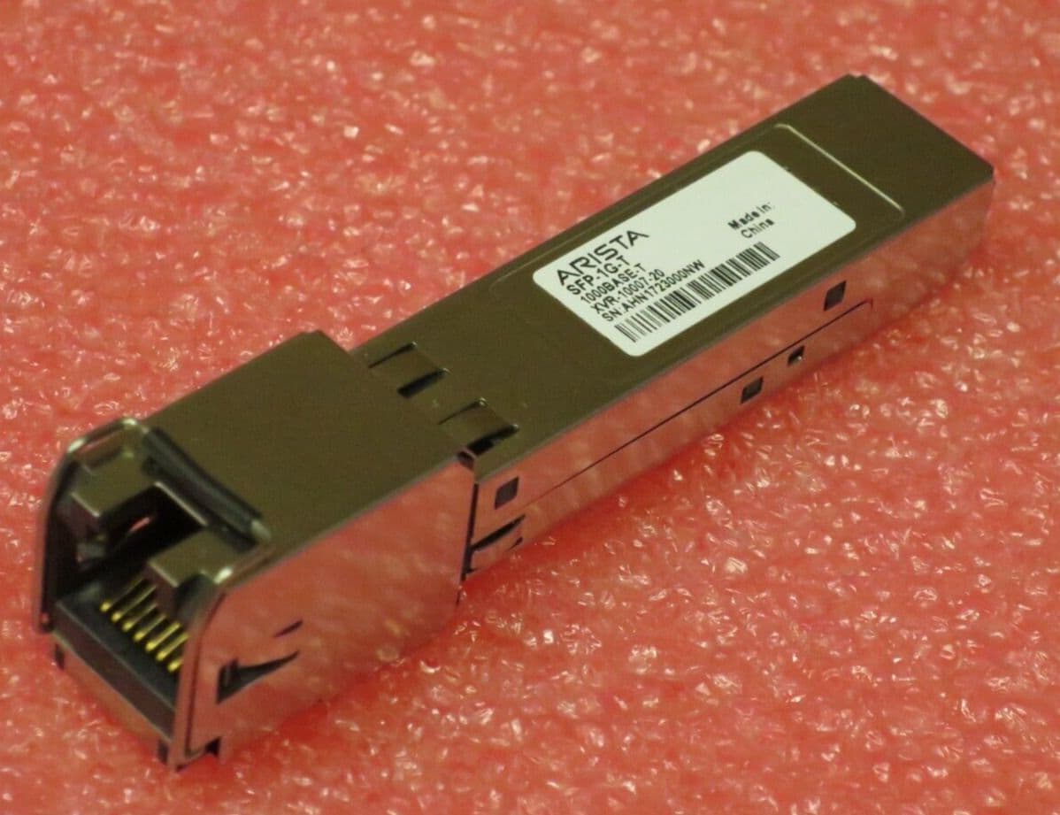 Arista Networks SFP-1G-T 1000BASE-T SFP Transceiver RJ45 Connector XVR ...