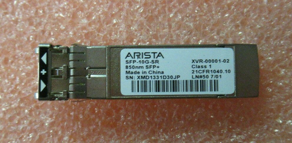 Arista SFP-10G-SR 850nm SFP+ トランシーバモジュール Arista GBIC