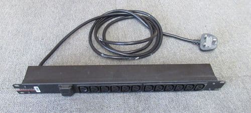 Assynia C13 Sockets 12 Way To UK 3-Pin Plug Power Distribution Units 1U 19" 3M