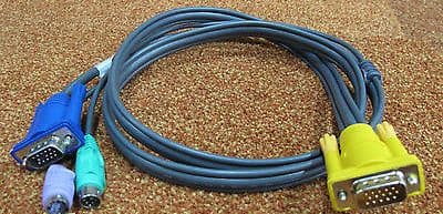 Aten 2L-5201P 4ft(1.2m) VGA/PS/2 Keyboard and Mouse KVM Cable, Z798139