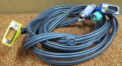 Aten 2L-5203P 10ft(3m) VGA/PS/2 Keyboard and Mouse KVM Cable, Z7AB332