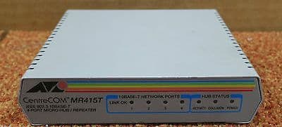 ATI Allied Telesyn International CentreCOM MR415T 4-Port Micro Hub / Repeater
