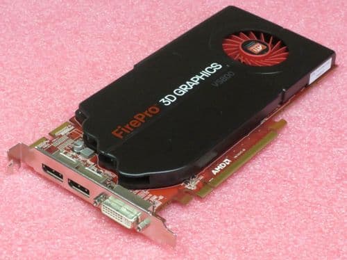 ATI Radeon Fire Pro 3D V5800 1GB GDDR5 DVI 2x Display Port PCIe PC Graphics Card