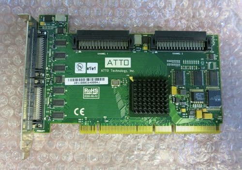 ATTO 0201-PCBX-000 ExpressStripe 2-Channel / Dual SCSI Controller PCI-X Card