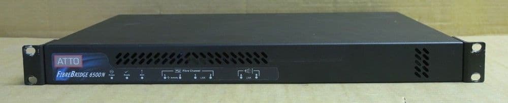 Atto FibreBridge 6500N FCBR-6500-DN1 8Gb FC to 6Gb SAS 4163-0032-R04 + 1x SFP