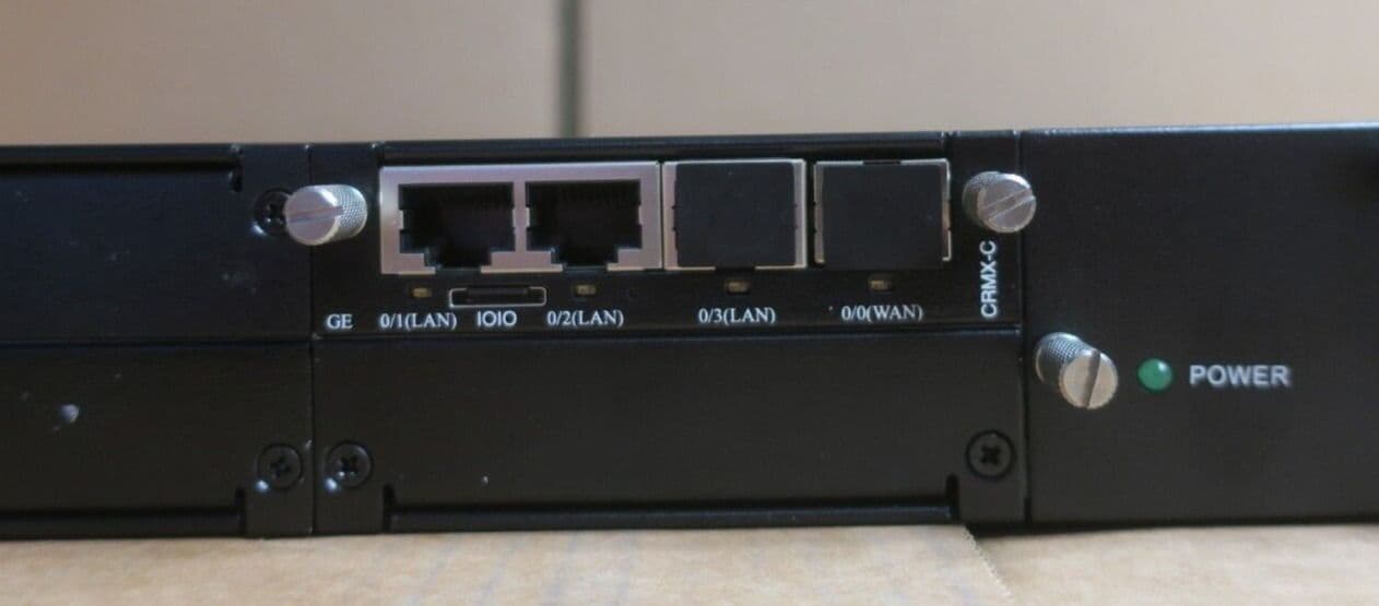 Audiocodes Mediant 1000B 1U E-SBC Gateway M1KB 2x M1K-VM-2SPAN 1x CRMX-C