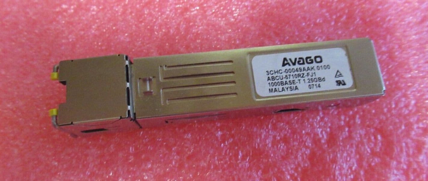 Avago ABCU-5710RZ 1 Gigabit BASE-T Optical SFP Transceiver