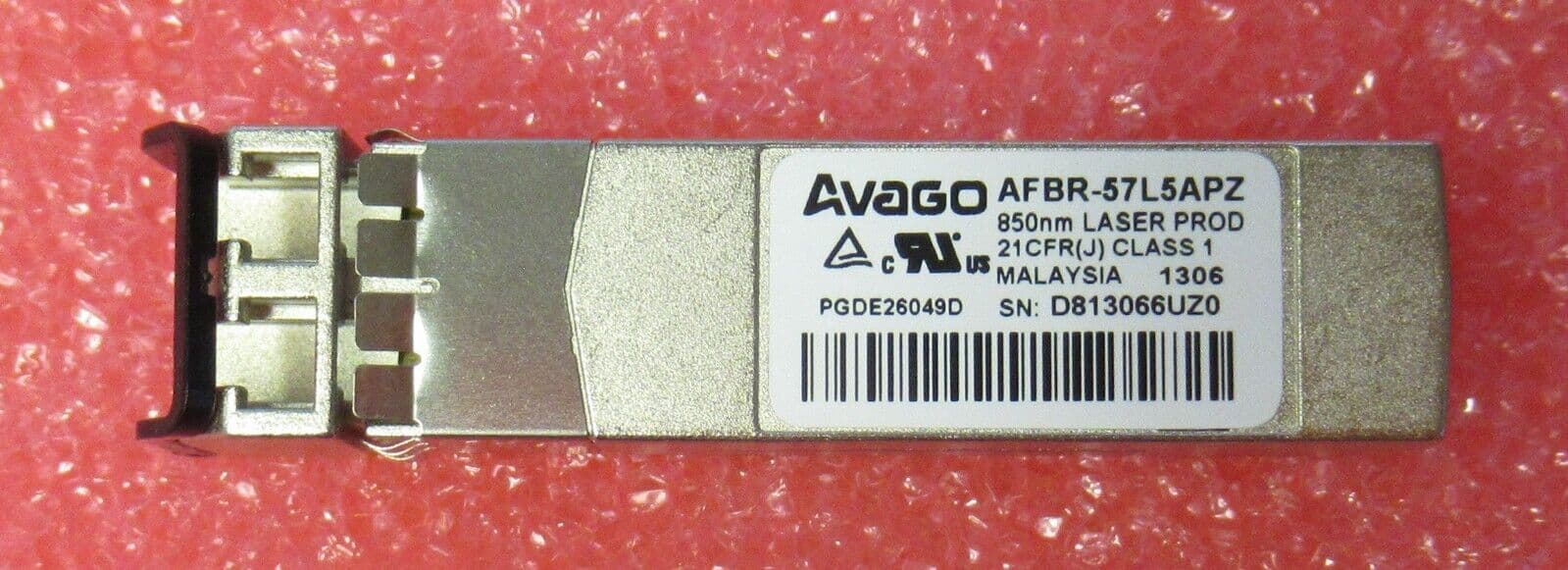Avago AFBR-57L5APZ - 850nm 550m 1000Base Fibre Channel SFP Transceiver