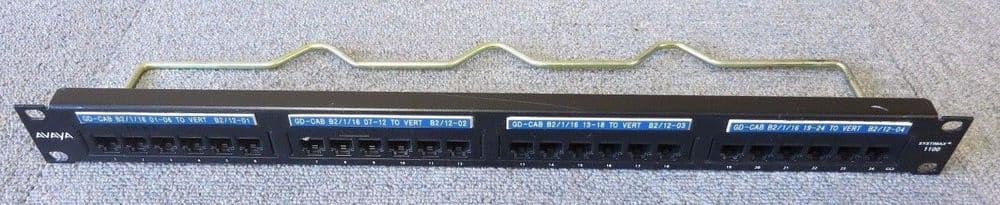 Avaya 1100PSE Systimax PowerSum 1100 24 Port Cat 5e RJ45 1U 19" Patch Panel