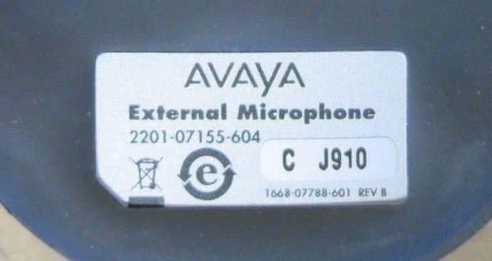 Avaya 4690 1692 IP Conference Phone External Microphone 2201-07155-604 ...