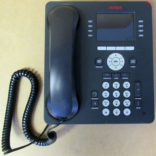 Avaya 9611G 0140-111664 Telephone 8-Line IP VoIP PoE Gigabit LAN With Stand
