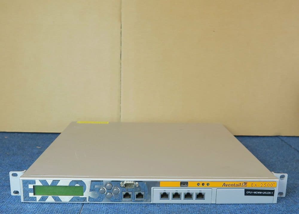 Aventail EX-2500 - SSL VPN Hardware Appliance Rackmount 1U