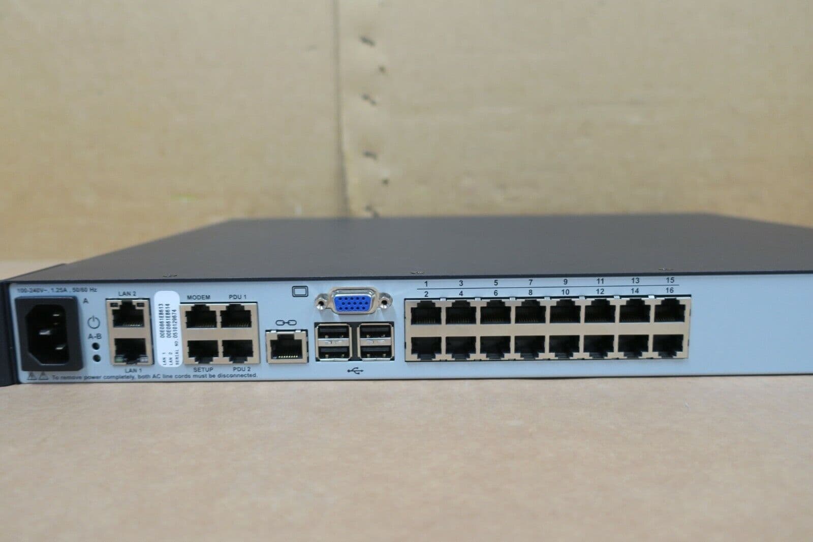 Avocent 2016 16 Port MergePoint Unity MPU2016 USB Digital KVM IP Switch