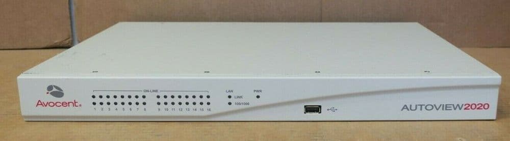 Avocent Autoview Avocent Autoview 2020 16-Port KVM Switch AV2020 520-412-505 2-User PS/2 ...