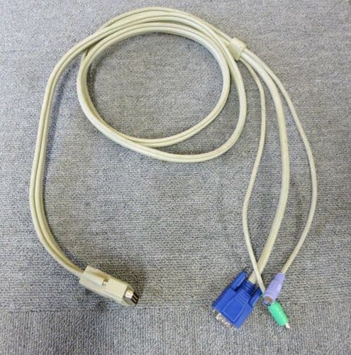 Avocent AutoView KVM Mixed Cable 2M VGA / PS2 Keyboard And Mouse To DB25