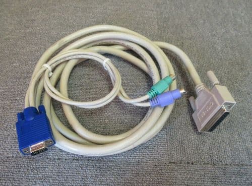 Avocent Cybex CIFCA-8A AutoView 200 400 DS1800 PS/2 KVM Cable 8FT