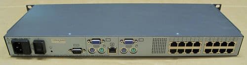 Avocent Fujitsu Primergy S2-1602 16 port KVM over IP server console Switch