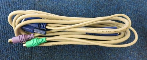 AWM E164535 Style 2919 LL12842 PS/2 KVM Switch Cable