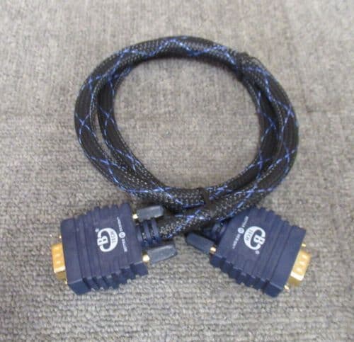 B-Tech BTXLR15-008 VGA 15-Pin Male To VGA 15-Pin Male Blue 0.8M Monitor Cable
