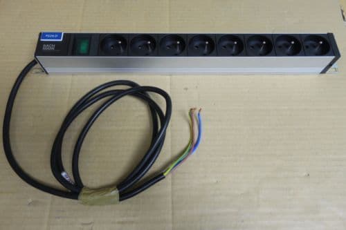 Bandeau Bach Mann Alu 19" 8x Euro Sockets 1U Power Distribution Unit PDU