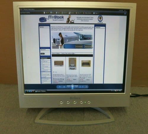 Belinea 101725 17" LCD TFT Black/Silver Flat Panel Monitor VGA Built In Speakers