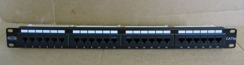 Belkin 24 Port CAT5e RJ45 Ethernet Network Patch Panel T568A&B Wiring