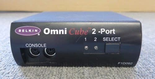 Belkin F1D092 Omni Cube PS/2 Keyboard/Mouse/Monitor KVM Switch Without Adapter