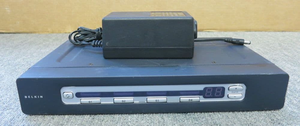Belkin F1DA104T OmniView Pro 2 Series 4 Port KVM Switch With On-Screen Display